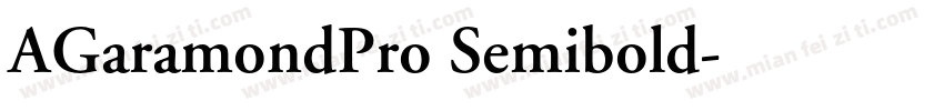 AGaramondPro Semibold字体转换